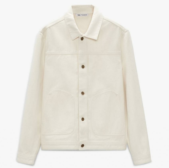 Zara | NWOT Denim Jacket with Patch Pockets - Picture 8 of 14